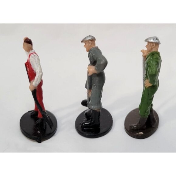 Vintage Lot of 3 Hand-Painted O Scale Miniature Road Worker Figurines - Picture 2 of 6